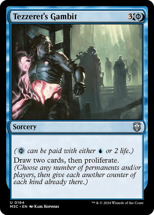 Tezzeret's Gambit (Ripple Foil) [Commander: Modern Horizons 3] 194