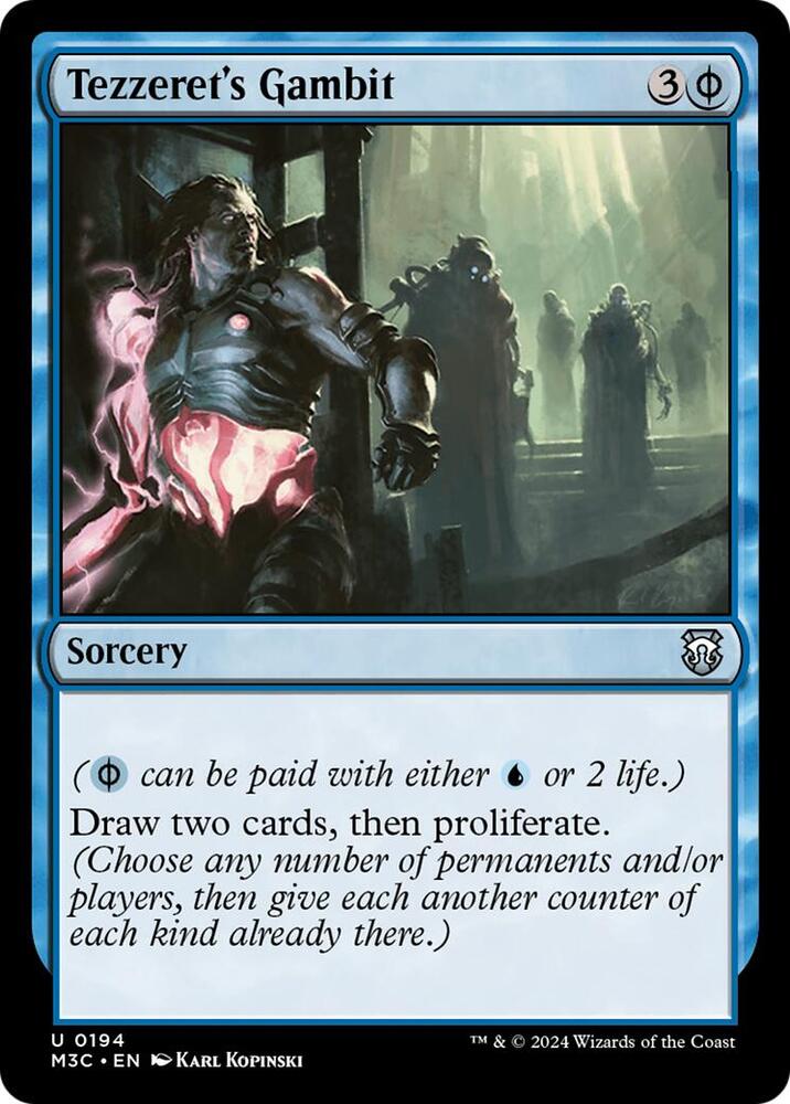Tezzeret's Gambit (Ripple Foil) [Commander: Modern Horizons 3] 194