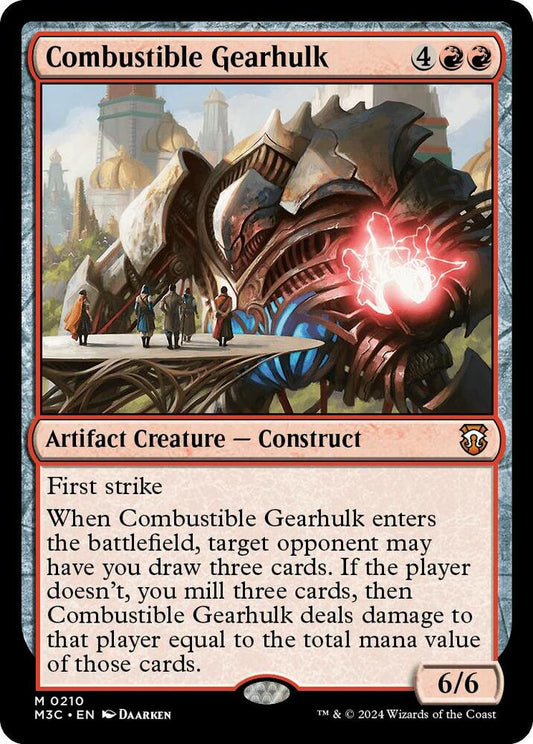 Combustible Gearhulk (Ripple Foil) [Commander: Modern Horizons 3] 210