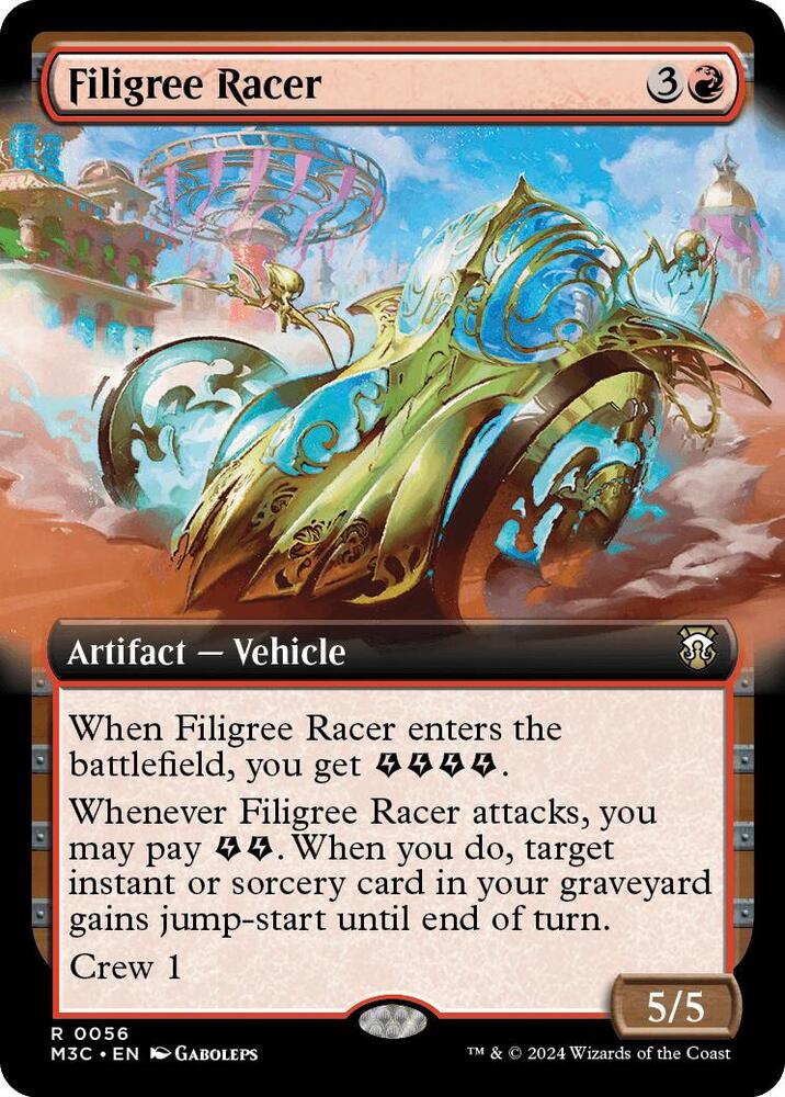 Filigree Racer (Extended Art) (Ripple Foil) [Commander: Modern Horizons 3] 56