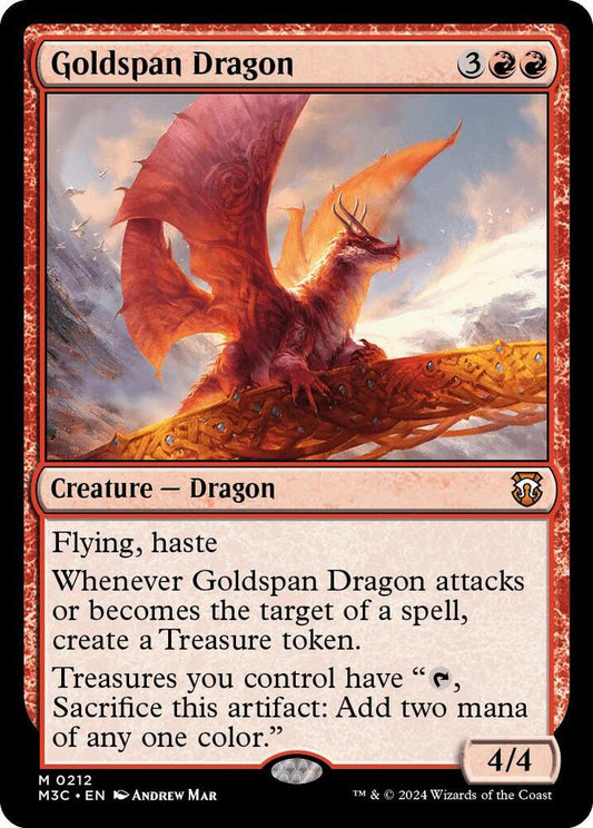 Goldspan Dragon (Ripple Foil) [Commander: Modern Horizons 3] 212