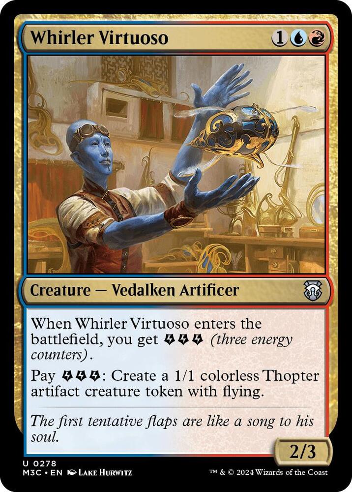 Whirler Virtuoso (Ripple Foil) [Commander: Modern Horizons 3] 278