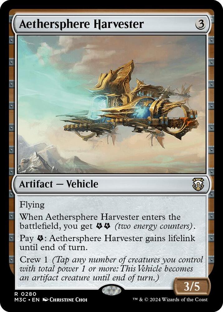 Aethersphere Harvester (Ripple Foil) [Commander: Modern Horizons 3] 280