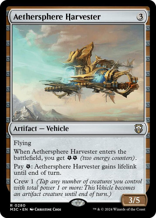 Aethersphere Harvester (Ripple Foil) [Commander: Modern Horizons 3] 280
