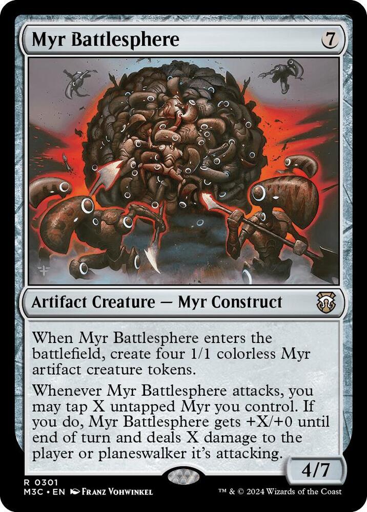 Myr Battlesphere (Ripple Foil) [Commander: Modern Horizons 3] 301