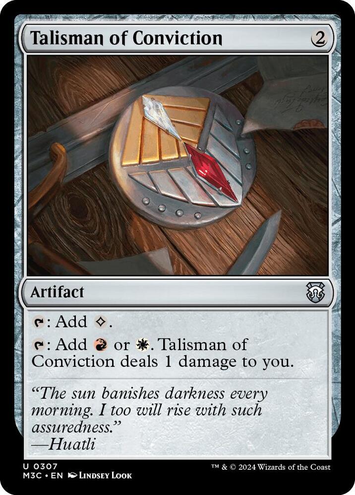 Talisman of Conviction (Ripple Foil) [Commander: Modern Horizons 3] 307
