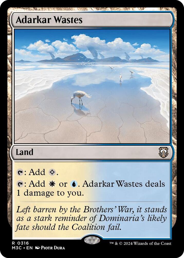Adarkar Wastes (Ripple Foil) [Commander: Modern Horizons 3] 316