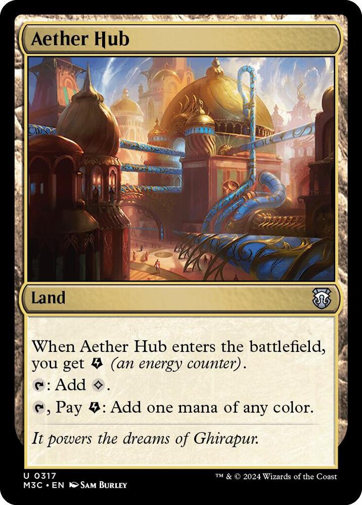 Aether Hub (Ripple Foil) [Commander: Modern Horizons 3] 317