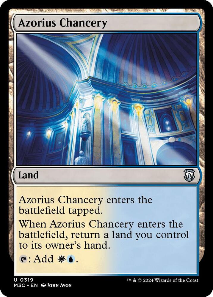 Azorius Chancery (Ripple Foil) [Commander: Modern Horizons 3] 319