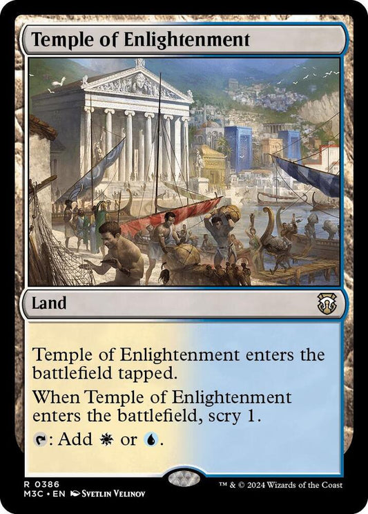 Temple of Enlightenment (Ripple Foil) [Commander: Modern Horizons 3] 386