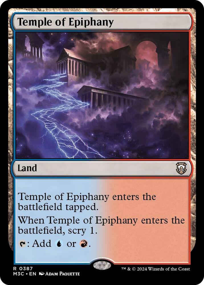 Temple of Epiphany (Ripple Foil) [Commander: Modern Horizons 3] 387