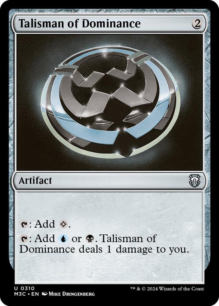 Talisman of Dominance [Commander: Modern Horizons 3] 310