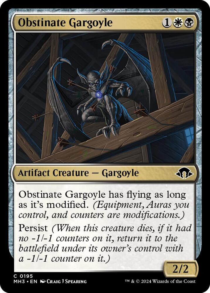 Obstinate Gargoyle [Modern Horizons 3] 195