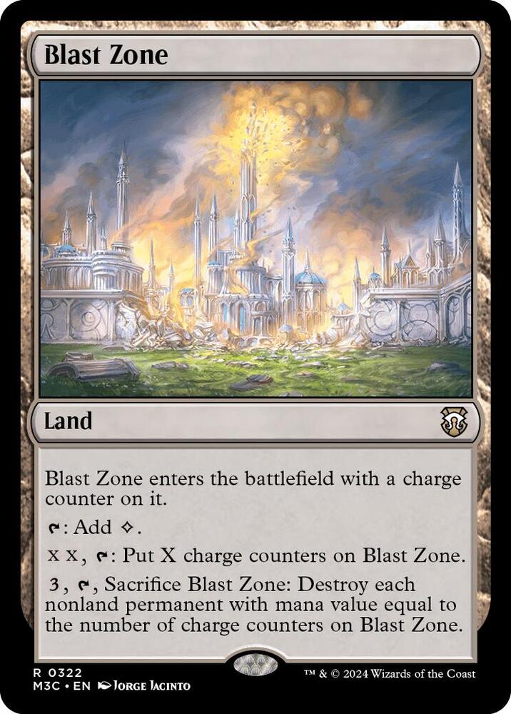 Blast Zone (Ripple Foil) [Commander: Modern Horizons 3] 322