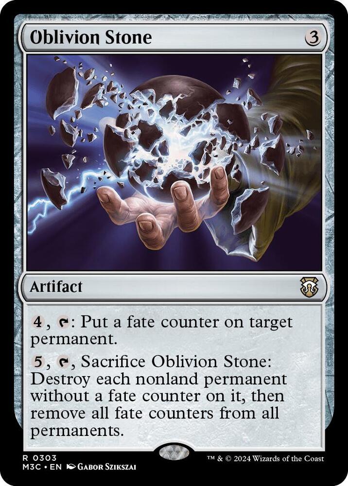 Oblivion Stone (Ripple Foil) [Commander: Modern Horizons 3] 303