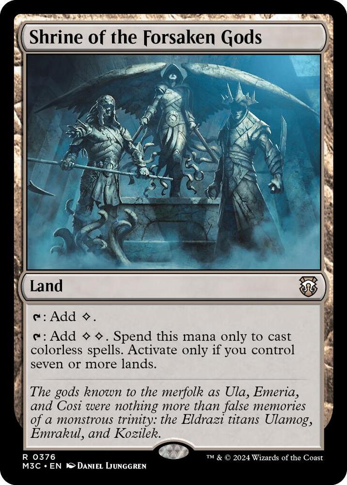 Shrine of the Forsaken Gods (Ripple Foil) [Commander: Modern Horizons 3] 376