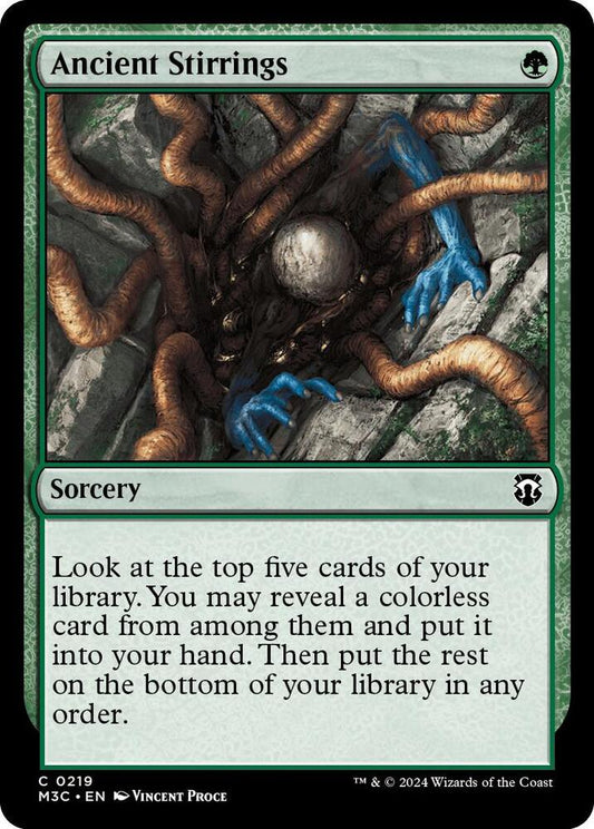 Ancient Stirrings (Ripple Foil) [Commander: Modern Horizons 3] 219