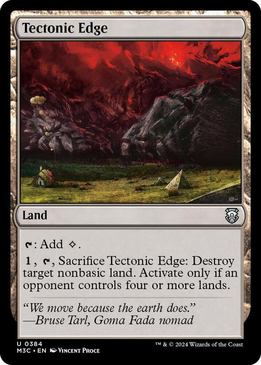 Tectonic Edge (Ripple Foil) [Commander: Modern Horizons 3] 384