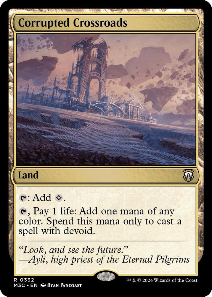 Corrupted Crossroads (Ripple Foil) [Commander: Modern Horizons 3] 332
