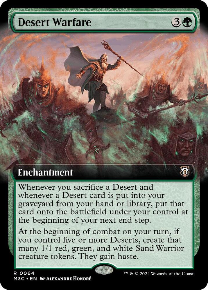 Desert Warfare (Extended Art) (Ripple Foil) [Commander: Modern Horizons 3] 64