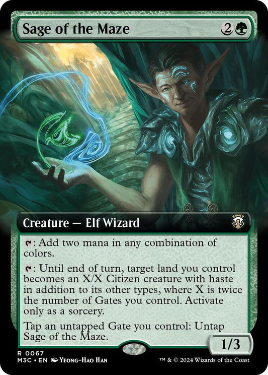 Sage of the Maze (Extended Art) (Ripple Foil) [Commander: Modern Horizons 3] 67