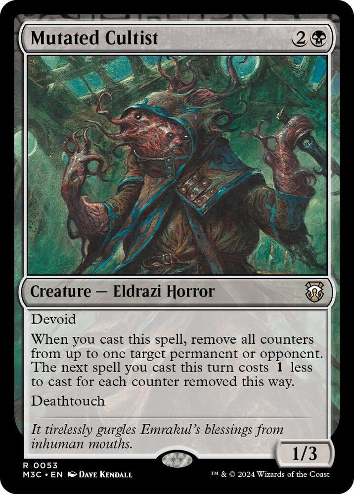 Mutated Cultist (Ripple Foil) [Commander: Modern Horizons 3] 53