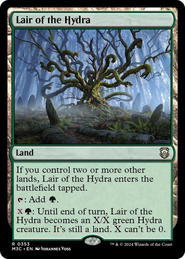 Lair of the Hydra (Ripple Foil) [Commander: Modern Horizons 3] 353