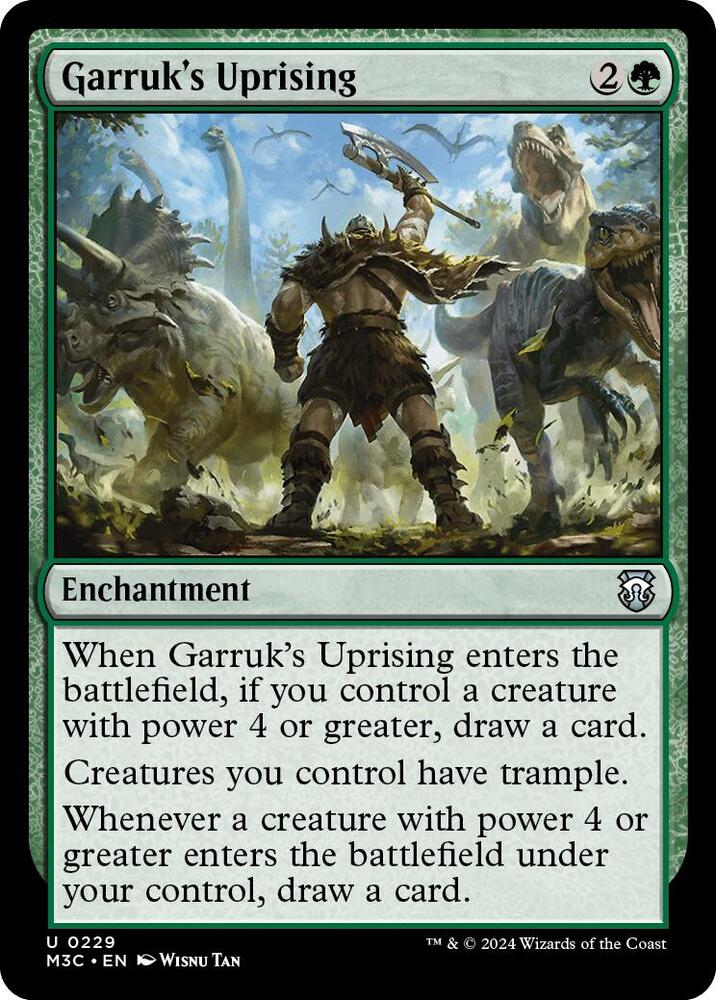 Garruk's Uprising (Ripple Foil) [Commander: Modern Horizons 3] 229