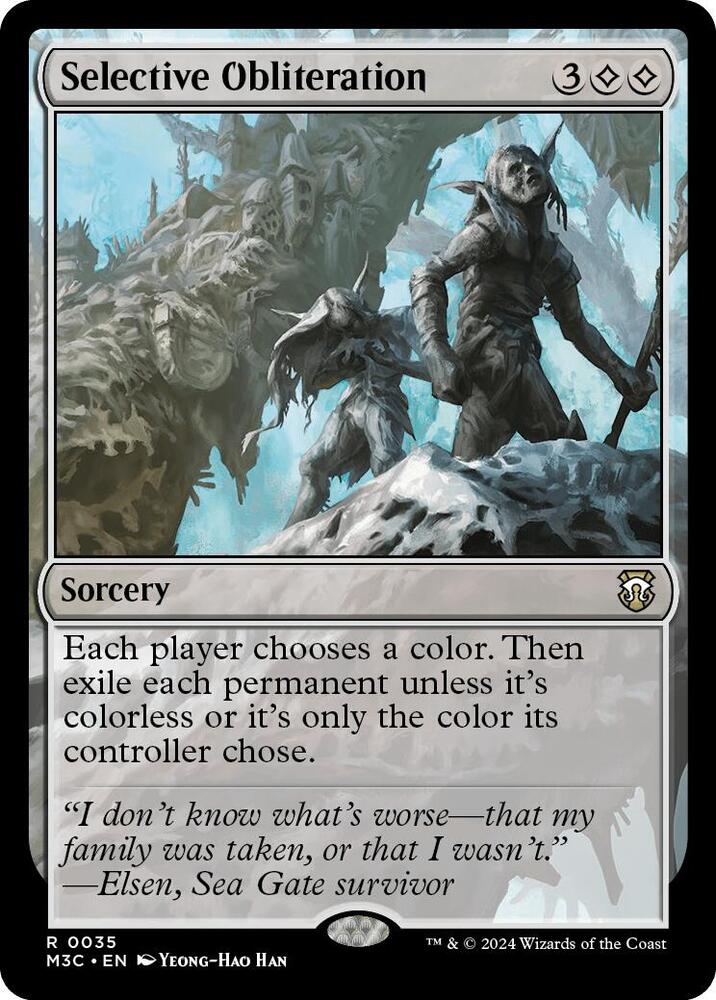 Selective Obliteration (Ripple Foil) [Commander: Modern Horizons 3] 35