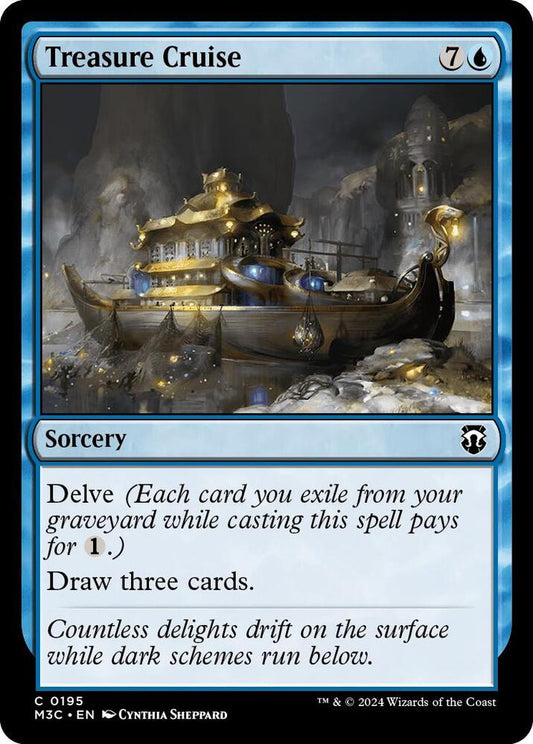 Treasure Cruise (Ripple Foil) [Commander: Modern Horizons 3] 195