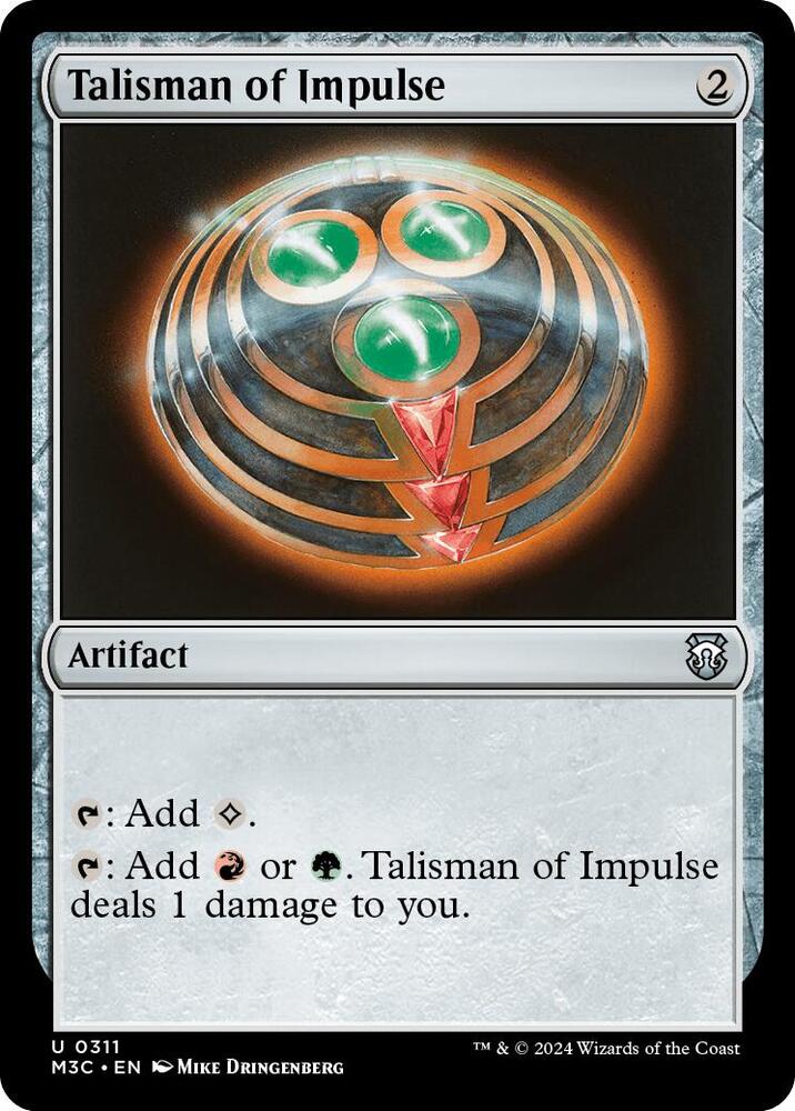 Talisman of Impulse (Ripple Foil) [Commander: Modern Horizons 3] 311
