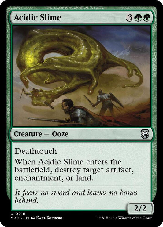 Acidic Slime (Ripple Foil) [Commander: Modern Horizons 3] 218