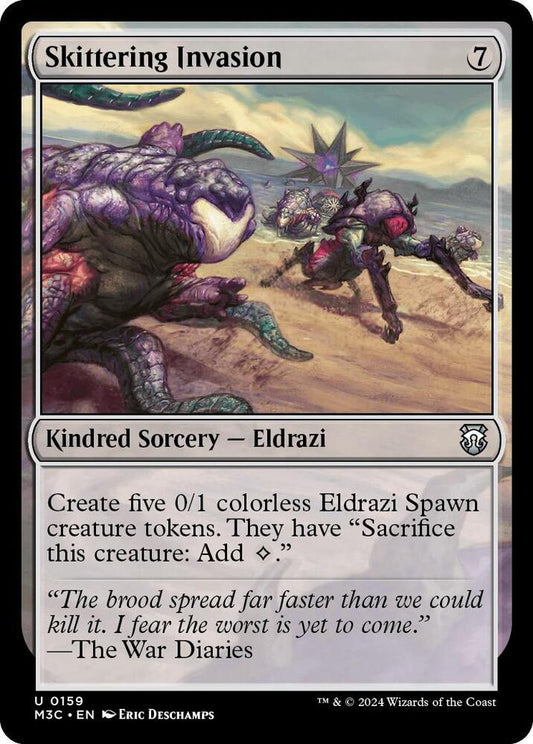 Skittering Invasion (Ripple Foil) [Commander: Modern Horizons 3] 159