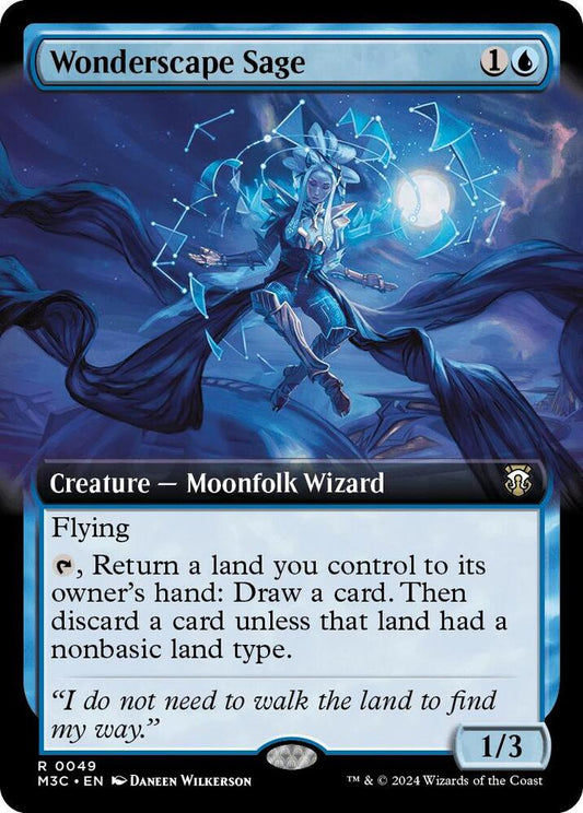Wonderscape Sage (Extended Art) (Ripple Foil) [Commander: Modern Horizons 3] 49