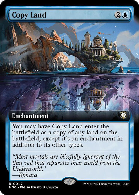 Copy Land (Extended Art) (Ripple Foil) [Commander: Modern Horizons 3] 47
