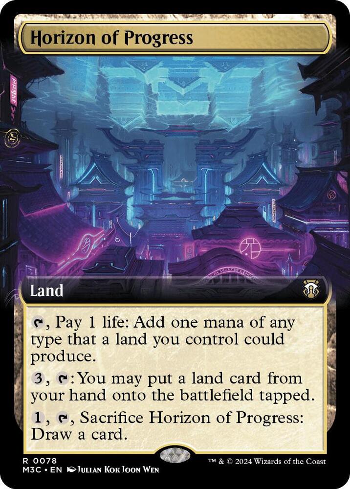 Horizon of Progress (Extended Art) (Ripple Foil) [Commander: Modern Horizons 3] 78