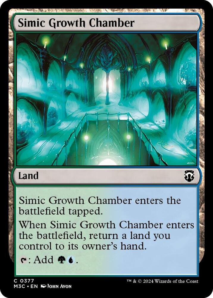 Simic Growth Chamber (Ripple Foil) [Commander: Modern Horizons 3] 377