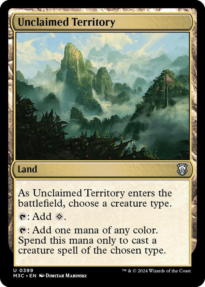 Unclaimed Territory (Ripple Foil) [Commander: Modern Horizons 3] 399