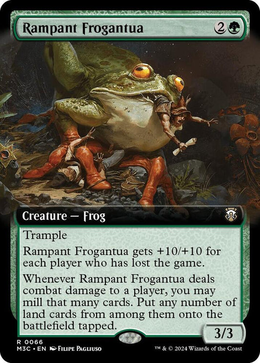 Rampant Frogantua (Extended Art) (Ripple Foil) [Commander: Modern Horizons 3] 66