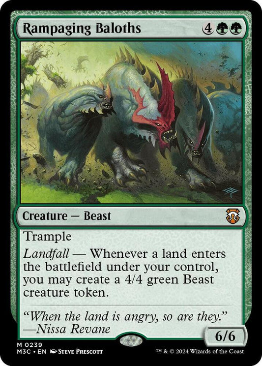 Rampaging Baloths (Ripple Foil) [Commander: Modern Horizons 3] 239