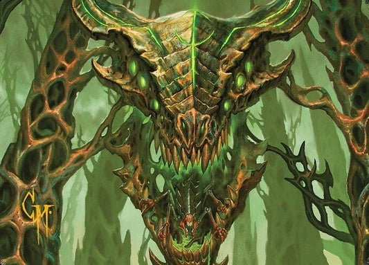Colossal Dreadmask Art Card (Gold-Stamped Signature) [Art Series: Modern Horizons 3] 8