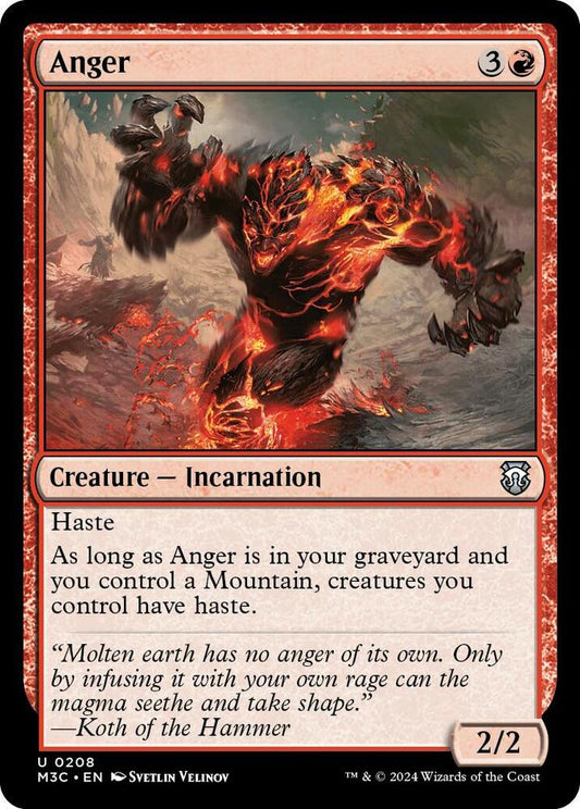 Anger (Ripple Foil) [Commander: Modern Horizons 3] 208