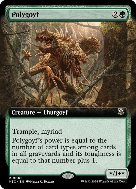 Polygoyf (Extended Art) (Ripple Foil) [Commander: Modern Horizons 3] 65