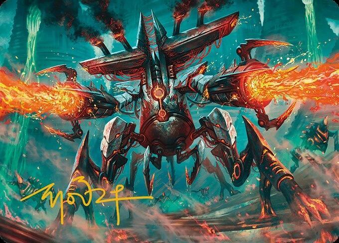Exterminator Magmarch Art Card (Gold-Stamped Signature) [Art Series: Modern Horizons 3] 33