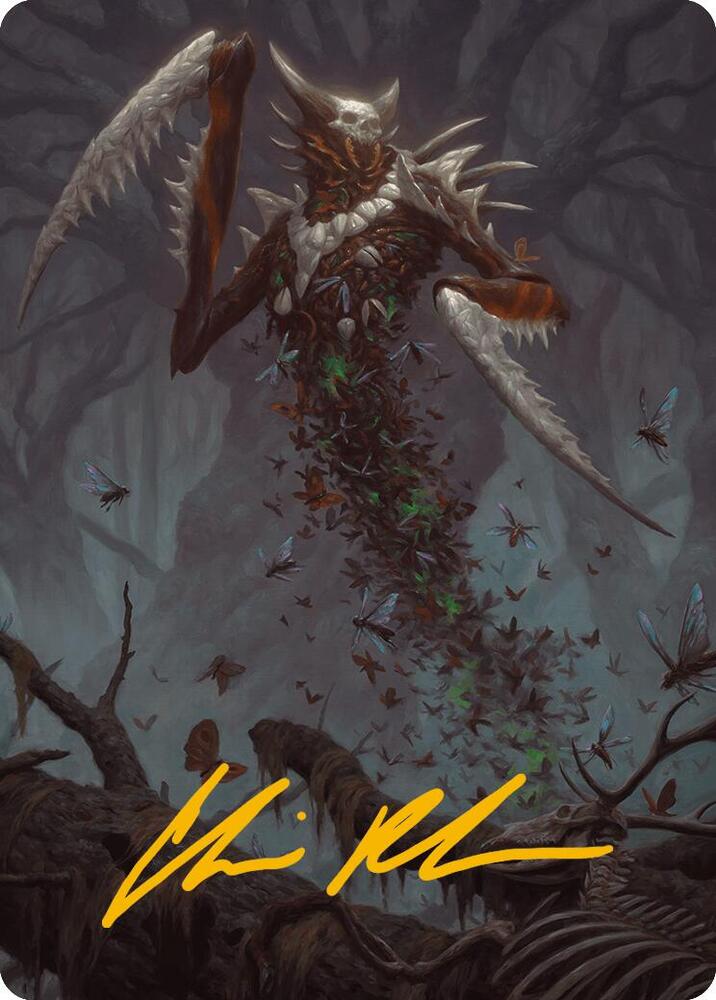 Grist, the Plague Swarm Art Card (Gold-Stamped Signature) [Art Series: Modern Horizons 3] 18