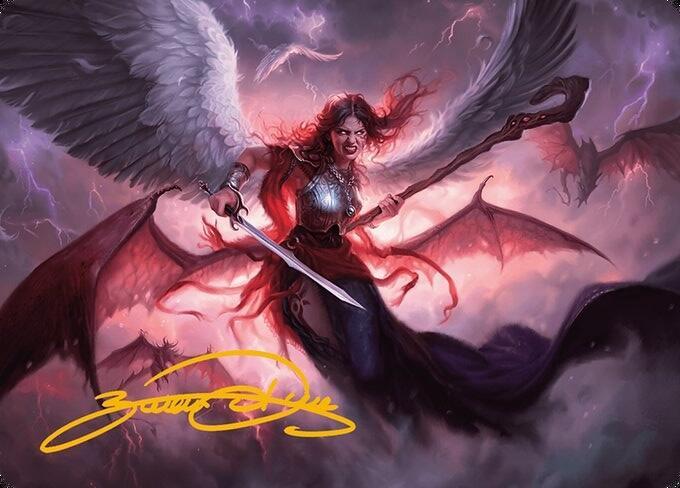 Kaalia of the Vast Art Card (Gold-Stamped Signature) [Art Series: Modern Horizons 3] 22