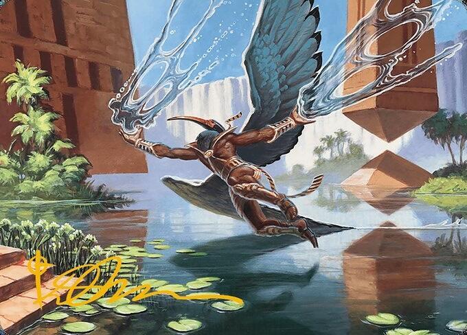 Nadu, Winged Wisdom Art Card (Gold-Stamped Signature) [Art Series: Modern Horizons 3] 14