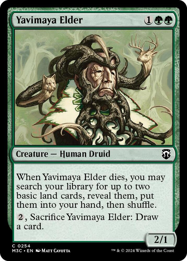 Yavimaya Elder (Ripple Foil) [Commander: Modern Horizons 3] 254