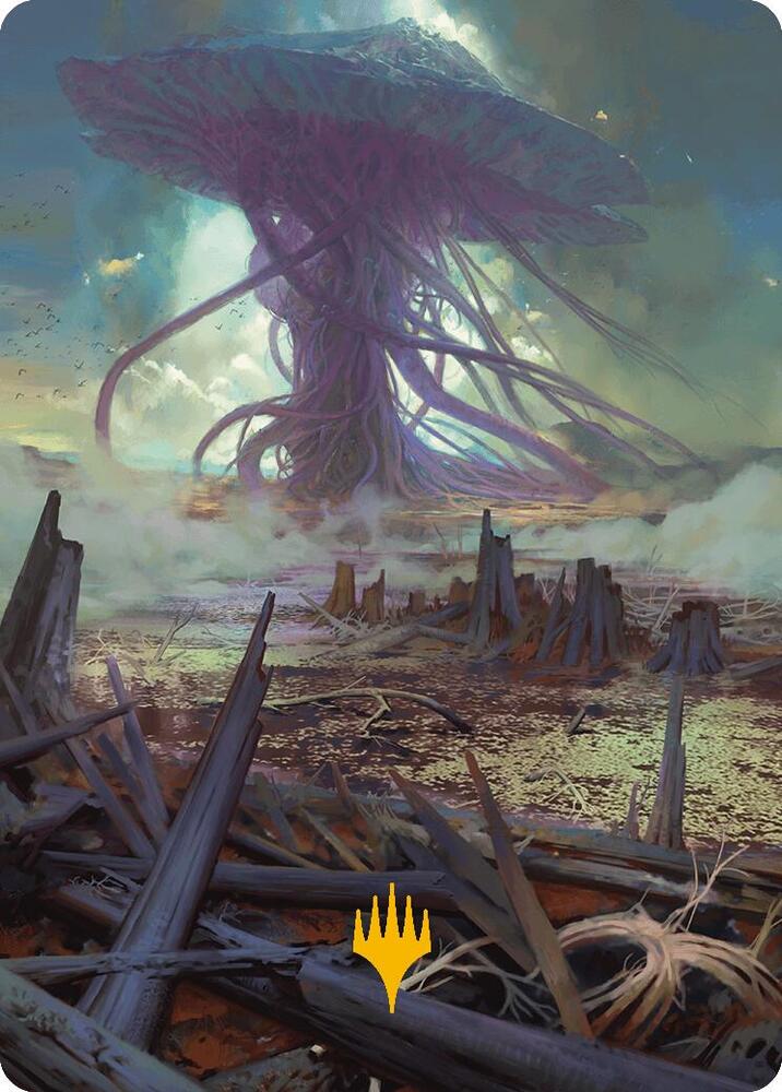 Swamp Art Card (Gold-Stamped Planeswalker Symbol) [Art Series: Modern Horizons 3] 24