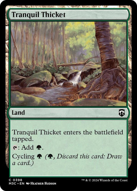 Tranquil Thicket (Ripple Foil) [Commander: Modern Horizons 3] 398